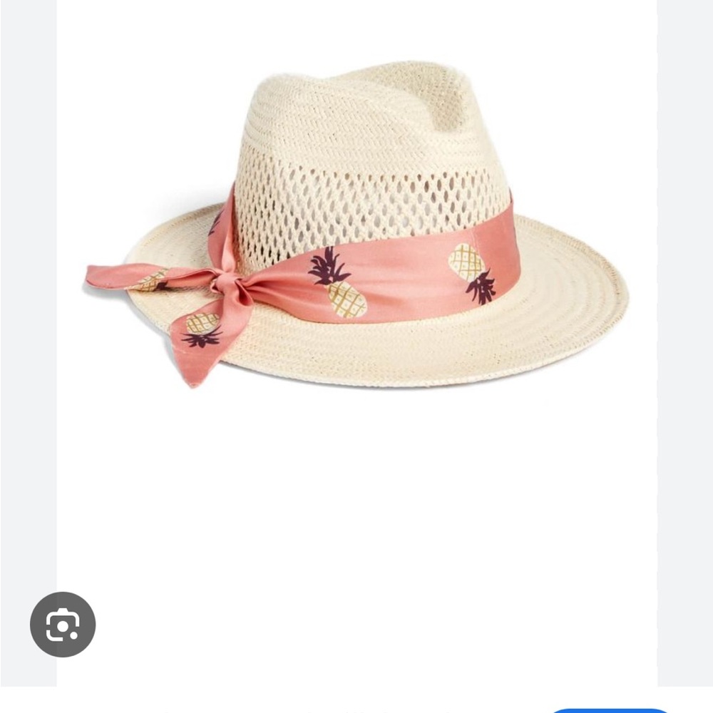 Straw Fedora with Pineapple Band